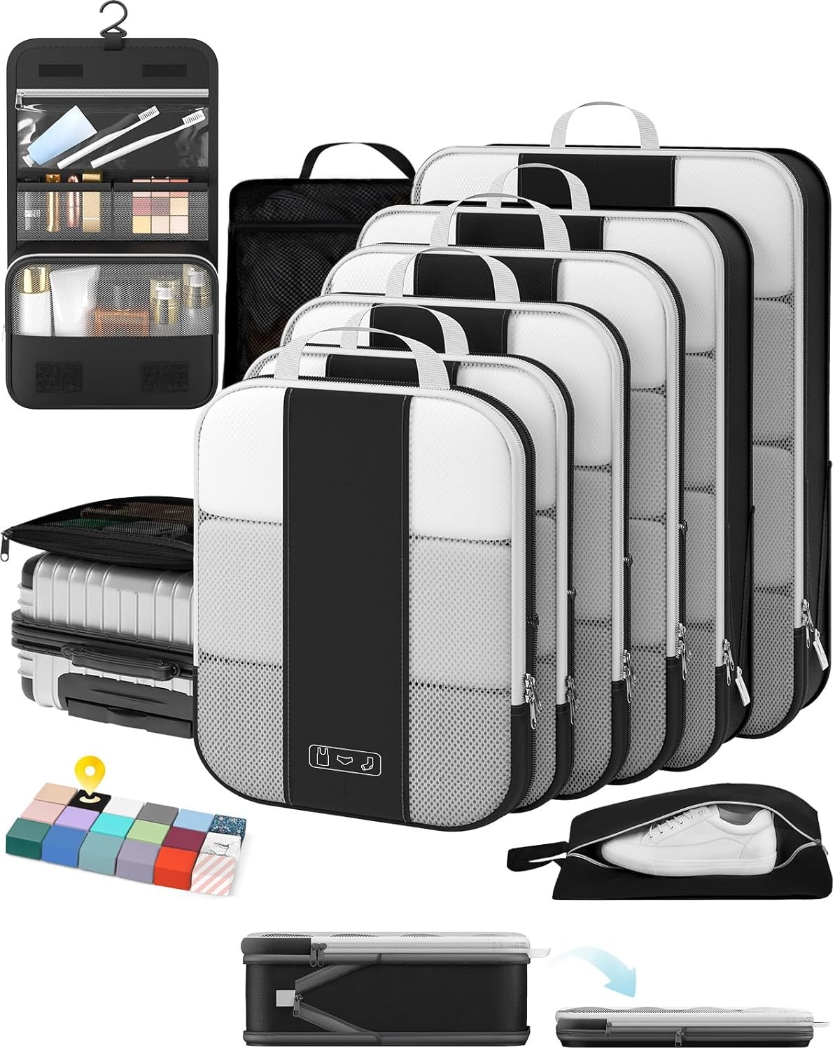 10 Set Compression Packing Cubes