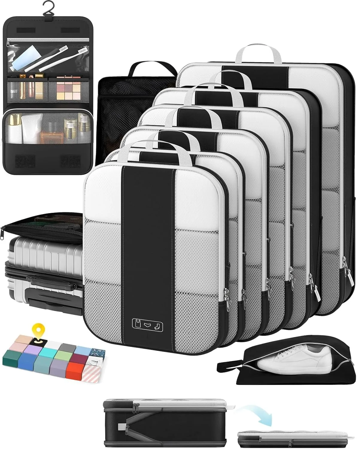 10 Set Compression Packing Cubes