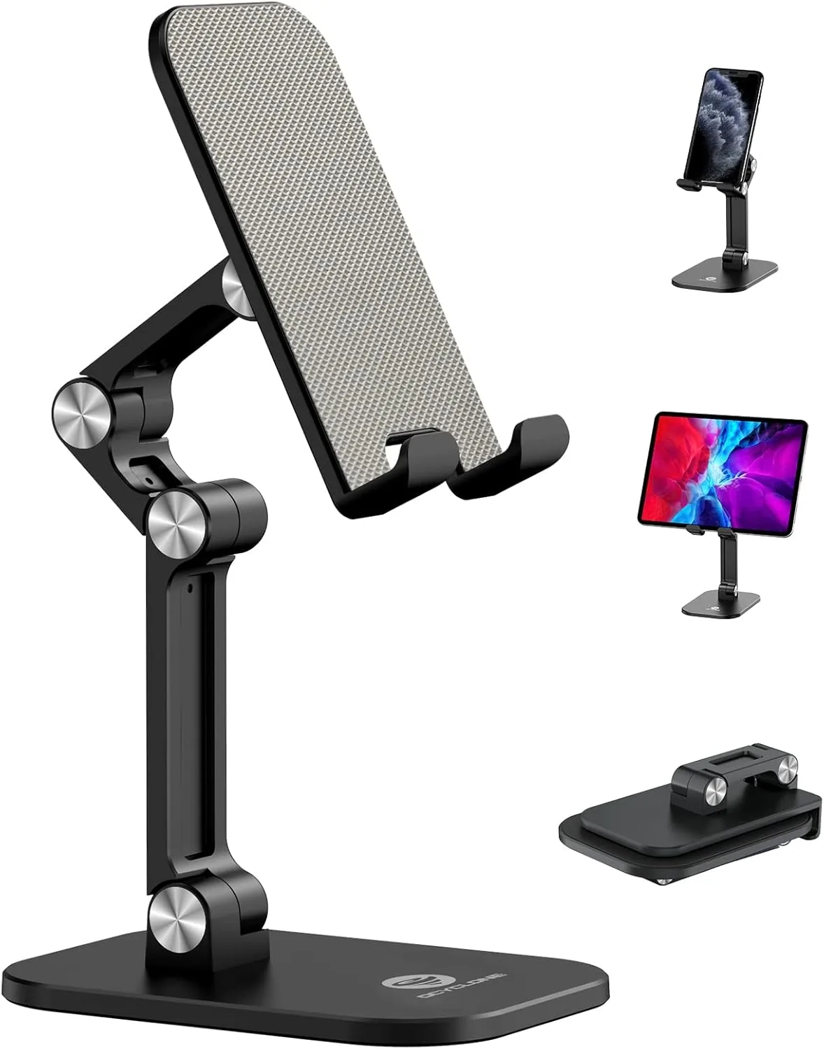 OCYCLONE Phone Stand, Adjustable Height and Angle Foldable Cell Phone Stand Holder