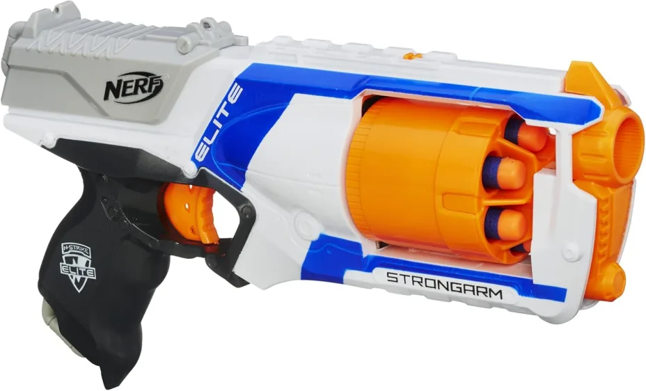 NERF N Strike Elite Strongarm Toy Blaster with Rotating Barrel 