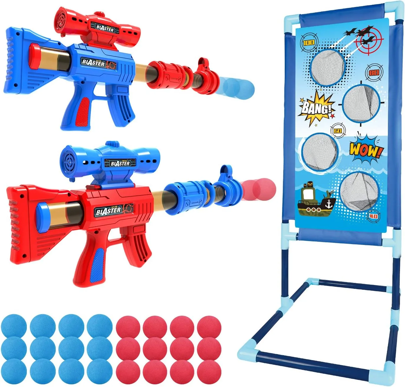  Yeebay Shooting Game Toy 2pk Air Guns & Target