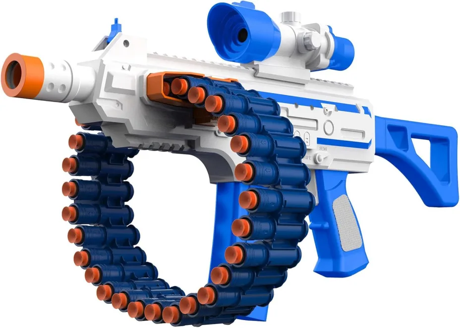 Electric Automatic Toy, JakMean Toy Blaster with 30 Dart Clips 