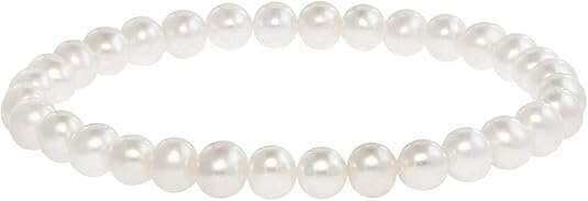 Freshwater Cultured Pearls 7-inch Classic Stretch Strand Pearls