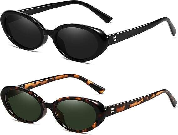 Retro Oval Sunglasses for Women