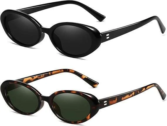 Retro Oval Sunglasses for Women