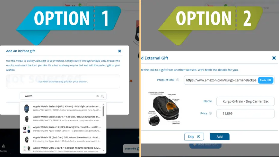  Step 3: Add Gifts Instantly with Two Easy Options