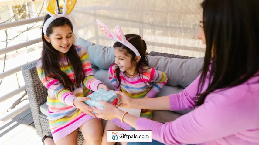 Gift-giving in Easter day