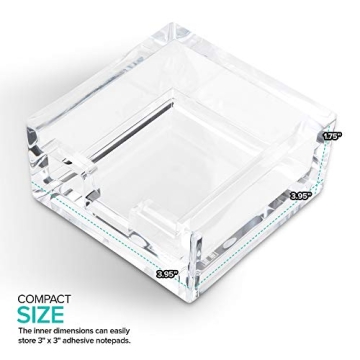 Modern Acrylic Notepad Holder for Desk Organization
