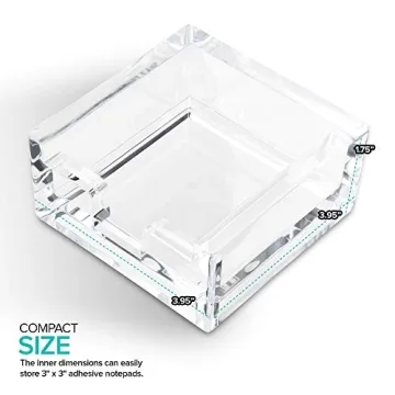 Modern Acrylic Notepad Holder for Desk Organization