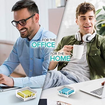 Modern Acrylic Notepad Holder for Desk Organization