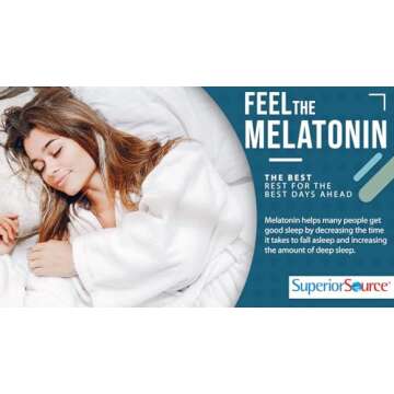 Superior Source Melatonin 1 mg, Under The Tongue Quick Dissolve Micro Tablets, 100 Ct, with Chamomile, Natural Sleep Support, for Adults, Non-GMO