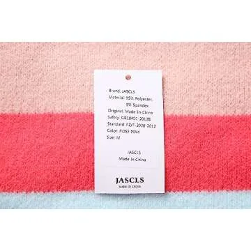 JASCLS Winter Long Sleeve Cable Knitted Color Block Boho Sweater Cardigans Chunky Sweater Cardigans for Women Rose Pink