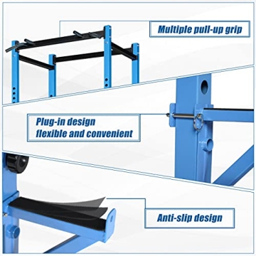 Bongkim Adjustable Power Rack for Home Gym, 660lbs