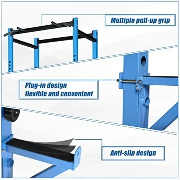 Bongkim Adjustable Power Rack for Home Gym, 660lbs