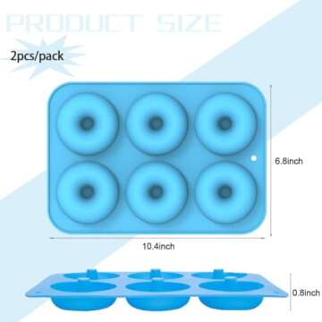 PaWuKi Silicone Donut Pan for Easy Baking Perfect Treats