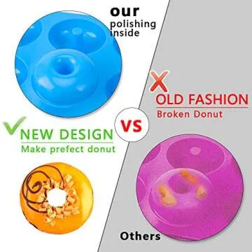 PaWuKi Silicone Donut Pan for Easy Baking Perfect Treats