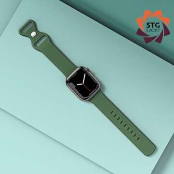 STG Sport Silicone Band for Apple Watch Ultra SE Series 1-10 Sizes S/M M/L