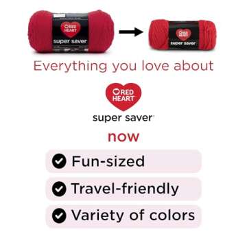 Red Heart Super Saver Super Yarn Craft Kit for Crochet & Knitting & Amigurumi Projects