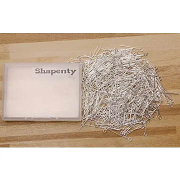 Shapenty 500PCS Mini Metal Wire Eyepins for Jewelry Making