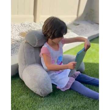 Comfortable Reading Pillow for Kids and Adults with Neck Support