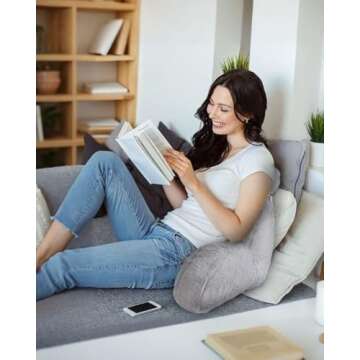 Comfortable Reading Pillow for Kids and Adults with Neck Support
