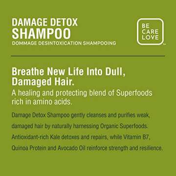 Be Care Love SuperFoods Damage Detox Shampoo 12 Fl Oz