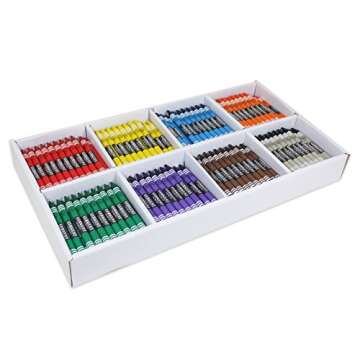 Sargent Art 400-Count Crayon Class Pack, Best-Buy Assortment, 3-5/8 Inch, 55-3220