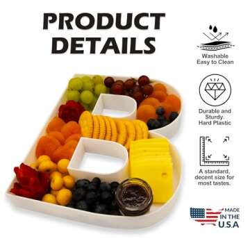 10" Reusable Eco-Friendly Tray for Treats and Charcuterie