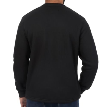 Sherpa Lined Waffle Henley for Men - Ultimate Warmth
