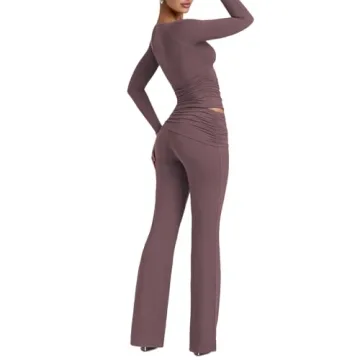 HESUUIO Women's Stylish Lounge 2 Piece Tracksuit Set
