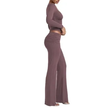 HESUUIO Women's Stylish Lounge 2 Piece Tracksuit Set