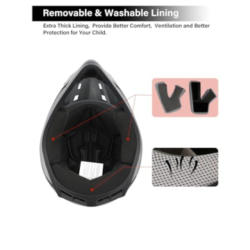 TCT-MOTORPARTS Youth Motocross Helmet - Safe & Stylish