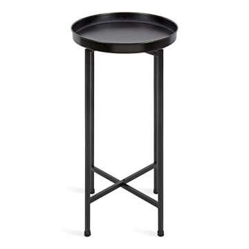 Elegant Kate and Laurel Celia Round Accent Table - Black