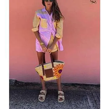 Comfortable Women’s 2-Piece Loungewear Set in Yellow Pink