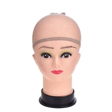 EBOOT 3 Pack Beige Wig Caps for Comfortable Hair Management