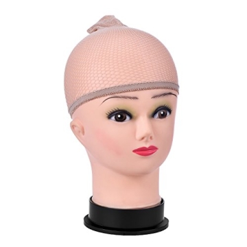 EBOOT 3 Pack Beige Wig Caps for Comfortable Hair Management
