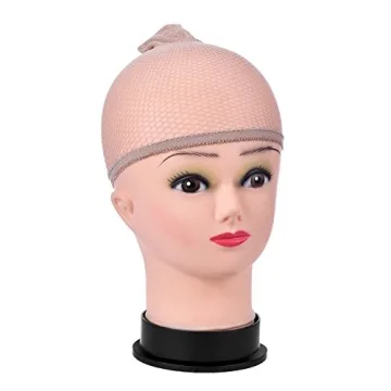 EBOOT 3 Pack Beige Wig Caps for Comfortable Hair Management