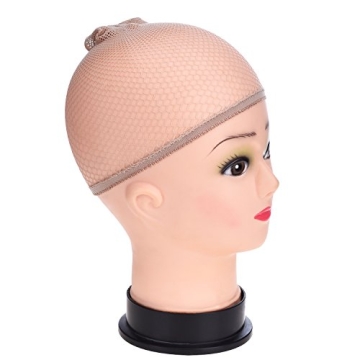 EBOOT 3 Pack Beige Wig Caps for Comfortable Hair Management