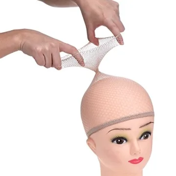 EBOOT 3 Pack Beige Wig Caps for Comfortable Hair Management