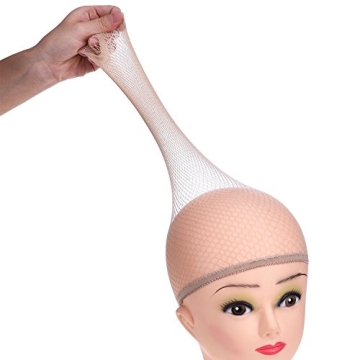 EBOOT 3 Pack Beige Wig Caps for Comfortable Hair Management