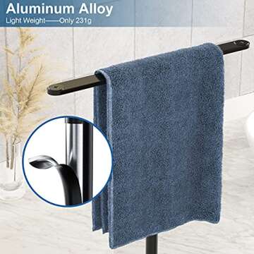 Stylish Towel Rack - Freestanding Holder Organizer