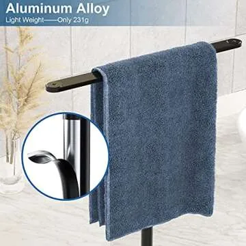 Stylish Towel Rack - Freestanding Holder Organizer