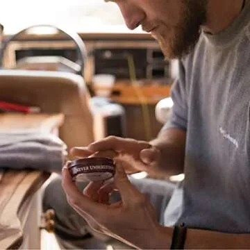 Badger Hair Pomade for Men, 100% Organic, Easy to Use, Subtle Masculine Scent, Medium Hold Hair Pomade with Medium Shine Finish, 2 oz Tin