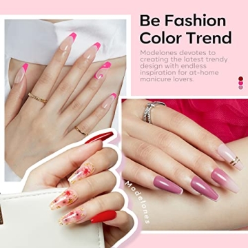 MODELONES Gel Nail Kit with 48W LED Light for Home Manicure