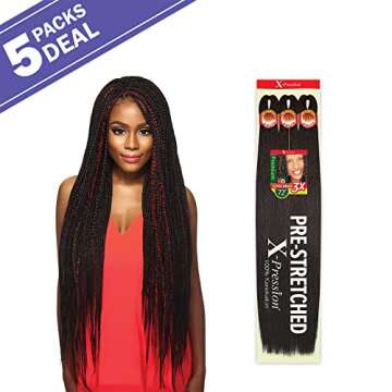 Outre Braids X-Pression Kanekalon 3X Pre Stretched Ultra Braid 72" (5-pack)