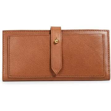 Madewell Women's Leather Post Wallet - Chic Design