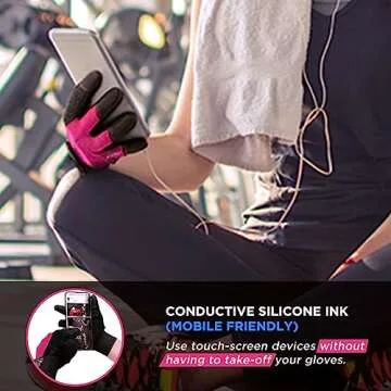 RDX Weight Lifting Gloves Gym Workout, Full Finger Touch Screen, Breathable Anti Slip Padded Palm Protection, Fitness Strength Training Powerlifting HIIT WOD Exercise, Men Women Home Gym Cycling