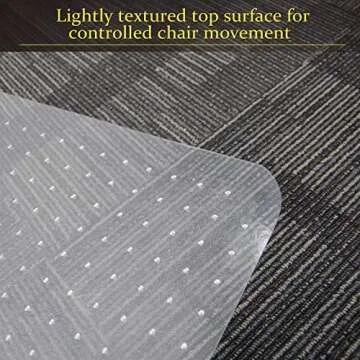 Sillamate Plastic Office Chair Mat for Carpeted Floors, Heavy Duty Floor Mat,Eco-Friendly Series Studded Carpet Desk Chair Mats-36'' x 48'' (36 inches X 48 inches x 4 pc)