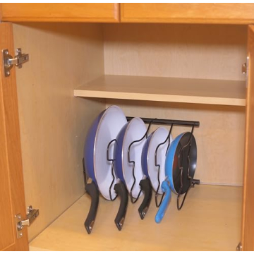 Simple Houseware Pot and Pan Organizer Holder Rack - Bronze