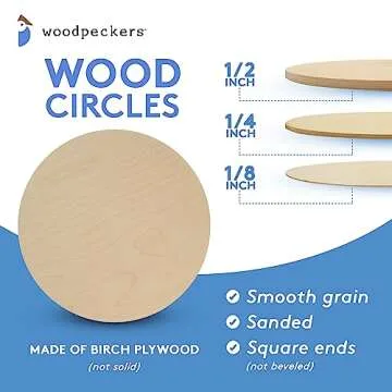 Craft with Wood Circles 14 Inch for All Projects